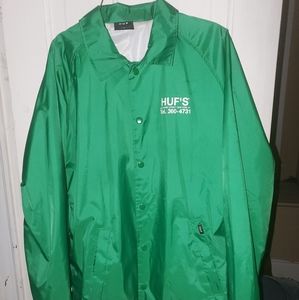 HUF Green Pizza Coach Jacket